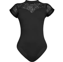 Load image into Gallery viewer, High Neck Lace Top Leotard