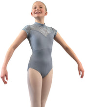 Load image into Gallery viewer, High Neck Lace Top Leotard