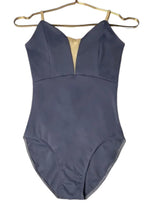 Load image into Gallery viewer, Ballet Belle Plain Coloured Mesh Panel Leotard
