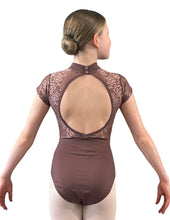 Load image into Gallery viewer, High Neck Lace Top Leotard