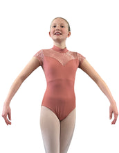 Load image into Gallery viewer, High Neck Lace Top Leotard