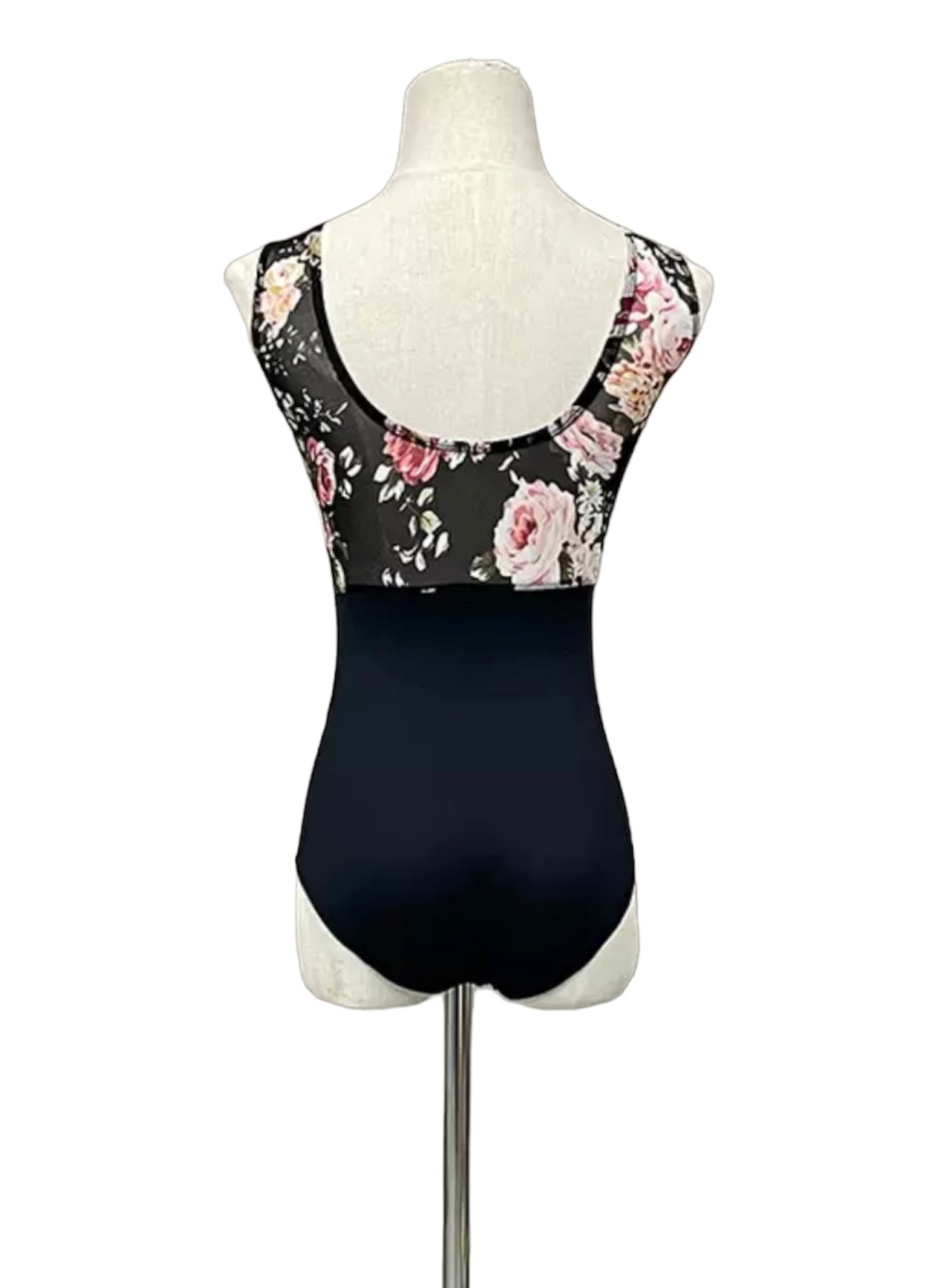 Ballet Belle Floral Back High Neck Leotard