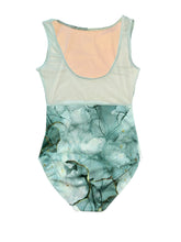 Load image into Gallery viewer, Floral &amp; Marble High Neck Leotard
