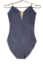 Load image into Gallery viewer, Ballet Belle Plain Coloured Mesh Panel Leotard
