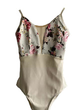 Load image into Gallery viewer, Ballet Belle Floral Plunge Neck Leotard
