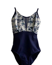 Load image into Gallery viewer, Ballet Belle Floral Plunge Neck Leotard
