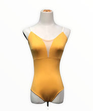 Load image into Gallery viewer, Ballet Belle Plain Coloured Mesh Panel Leotard

