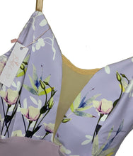 Load image into Gallery viewer, Ballet Belle Floral Plunge Neck Leotard
