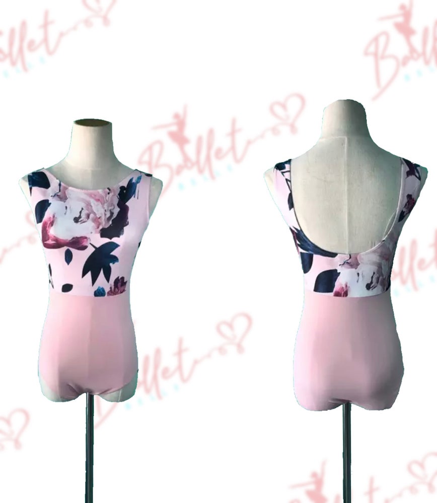 Floral High Neck Leotard