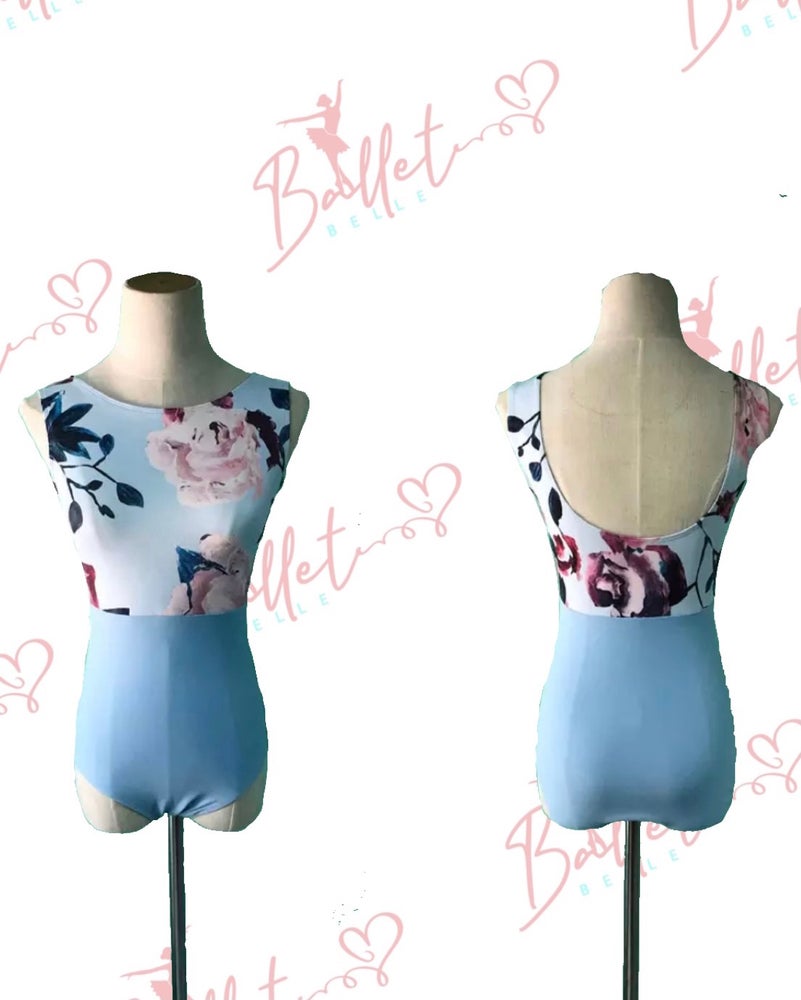 Floral High Neck Leotard