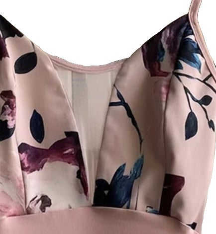 Ballet Belle Floral Plunge Neck Leotard