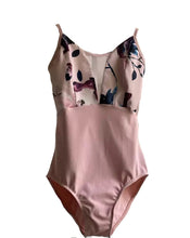 Load image into Gallery viewer, *SALE* Floral Plunge Neck Leotard Pink XS

