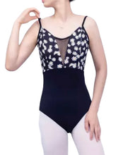 Load image into Gallery viewer, Ballet Belle Black Daisy Leotard
