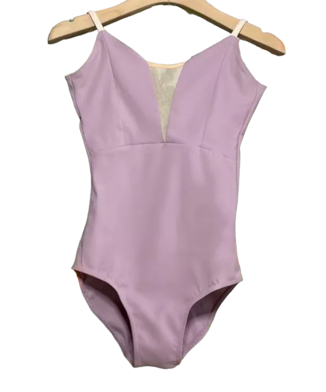 Ballet Belle Plain Coloured Mesh Panel Leotard
